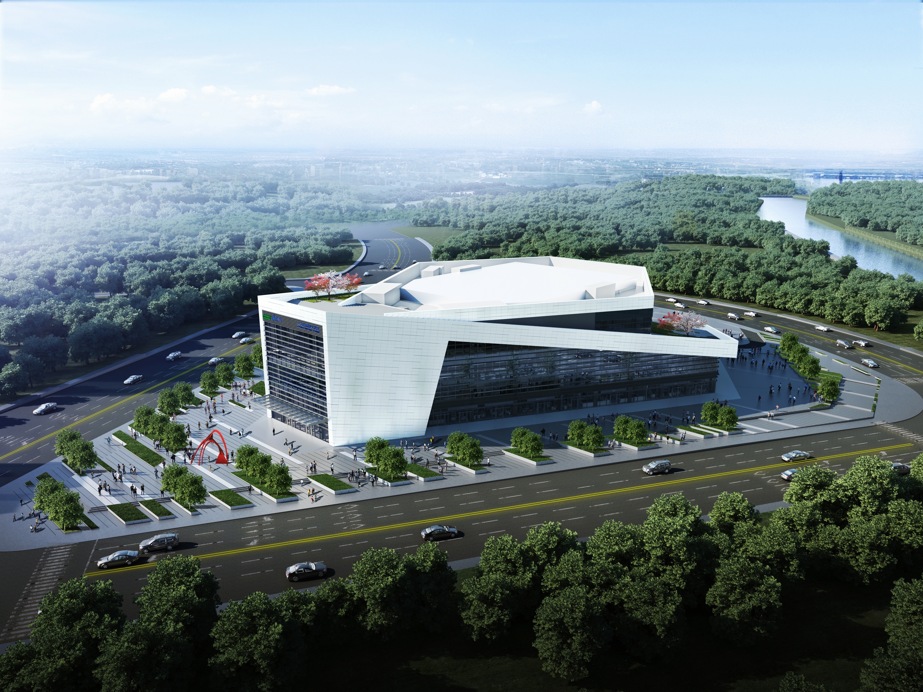 Life Center Zhengzhou Strassenansicht