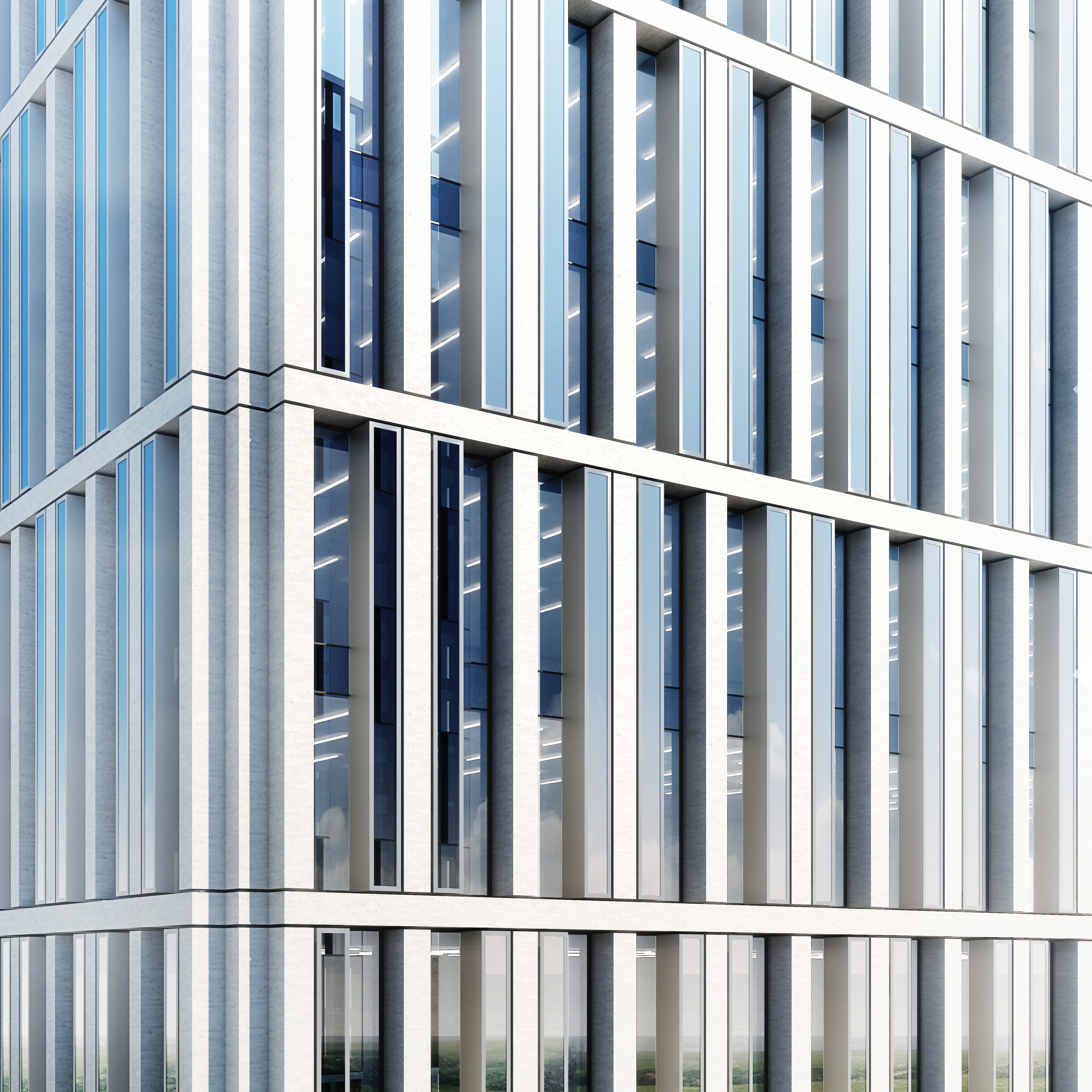 South Tian An Urban Renewal Facade Office Tower