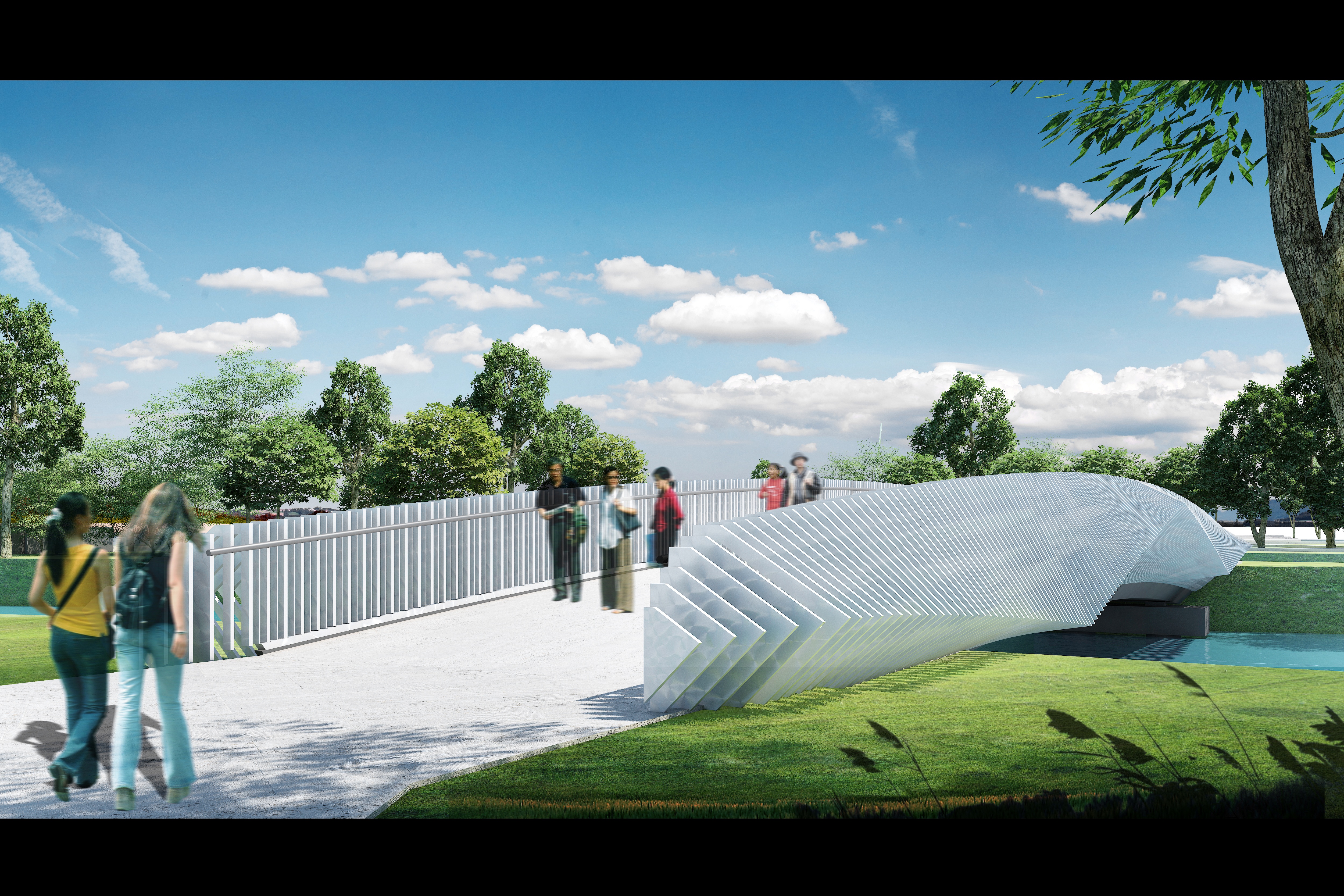 Wuhan Bridges D9 Pedestrian Bridge