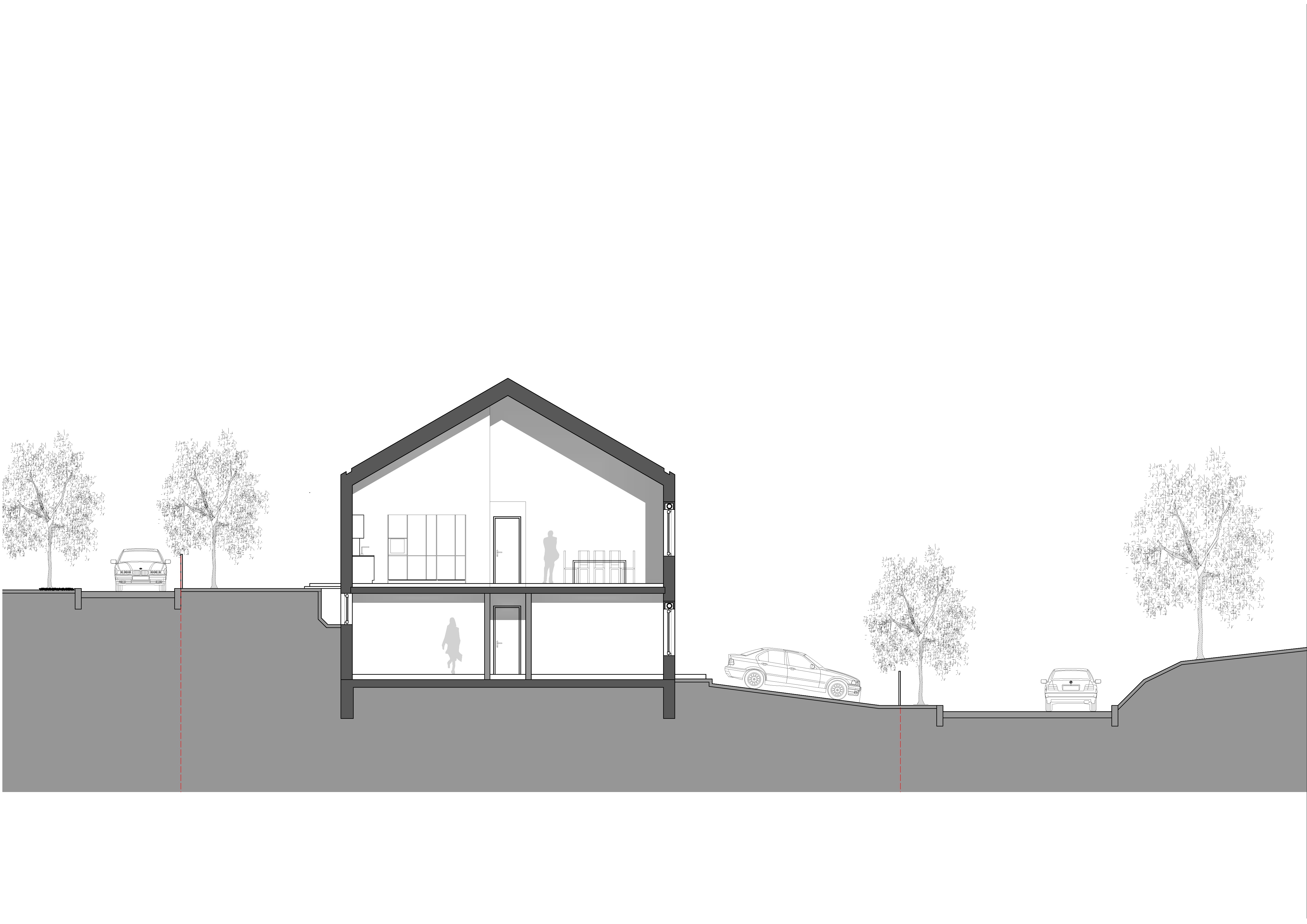 Haus S. Cross Section