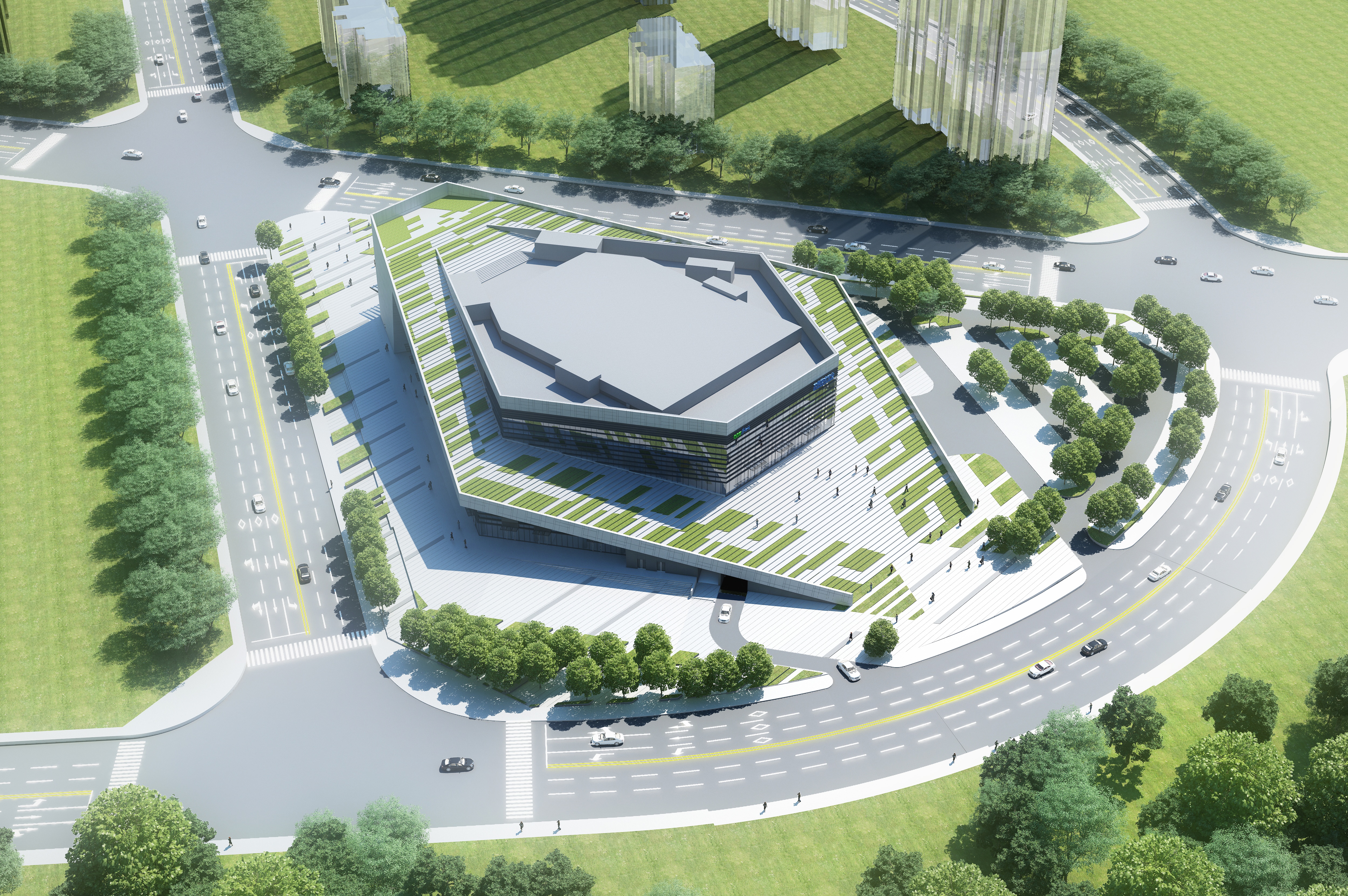 Life Center Zhengzhou Vogelperspektive