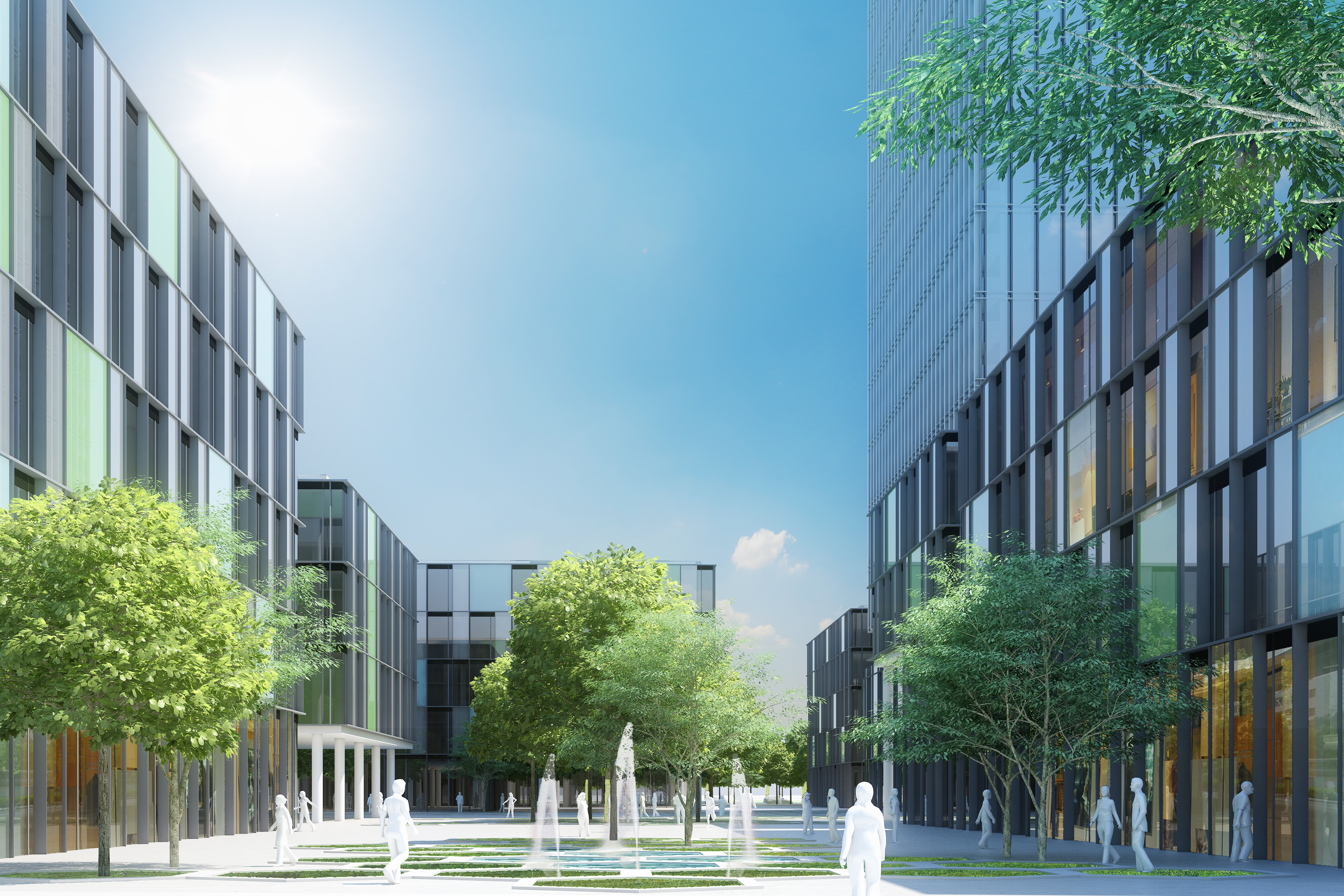 Wuhan Optic Valley Healthcare Park Central Axis