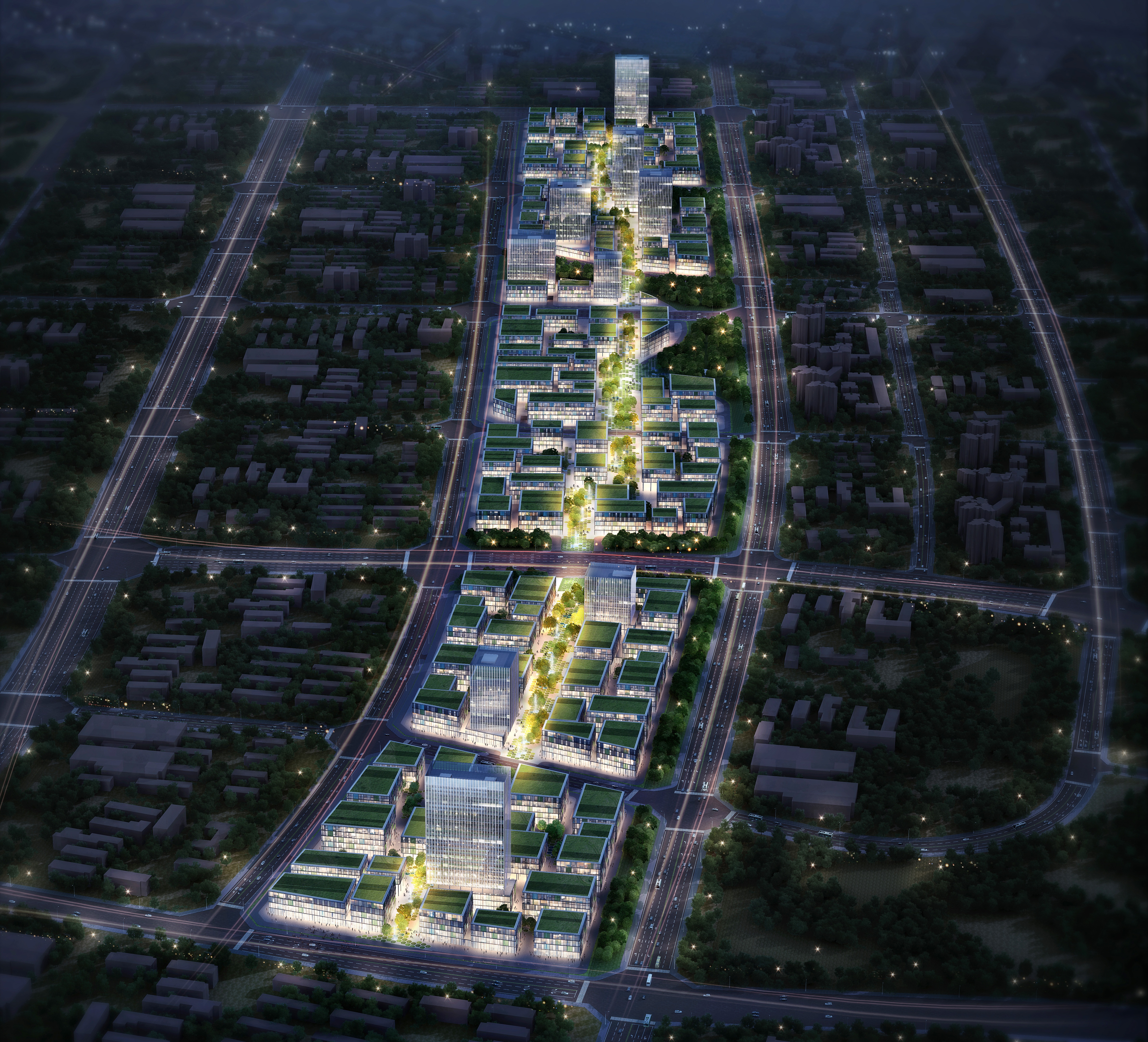 Wuhan Optic Valley Healthcare Park Bird View