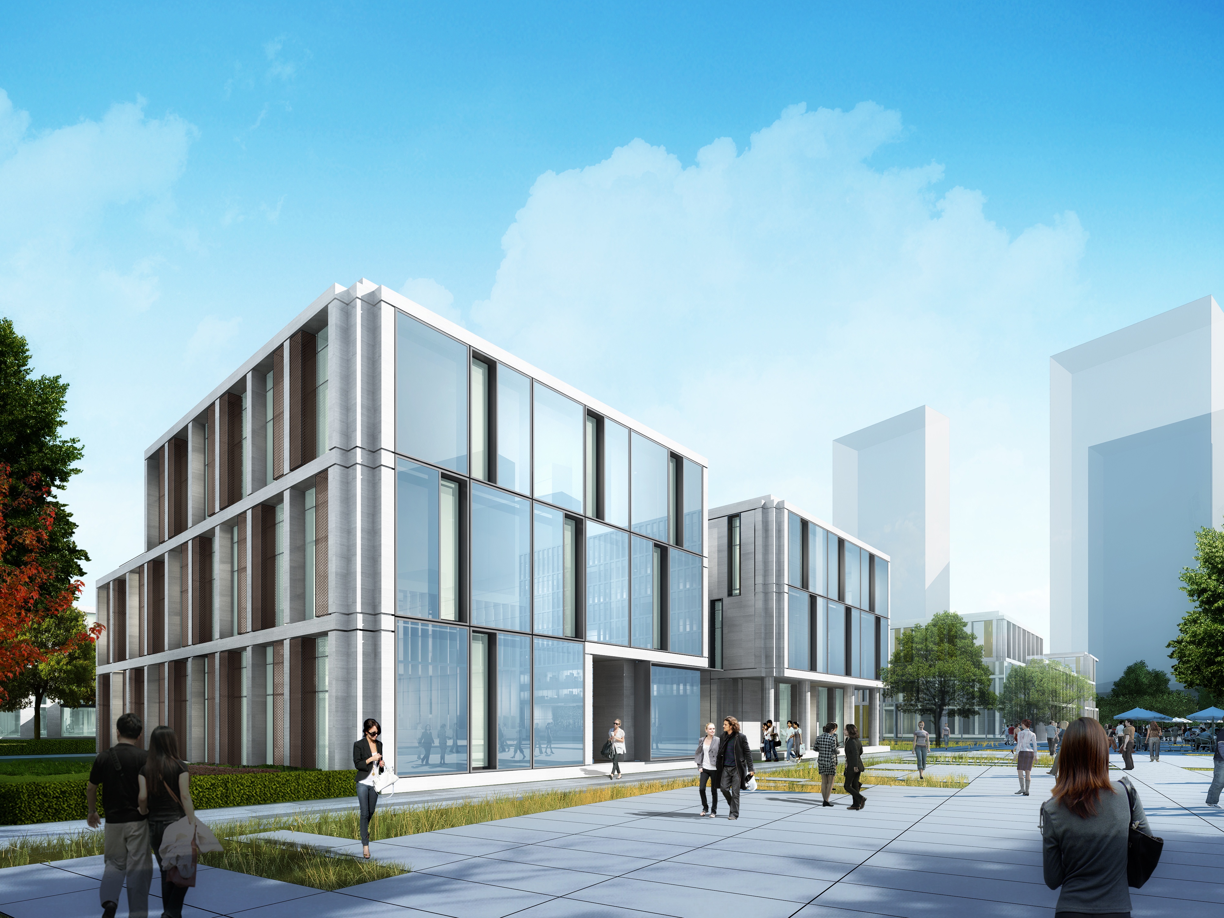 Pingtan Hi-Tech Industrial Park View from Central Plaza