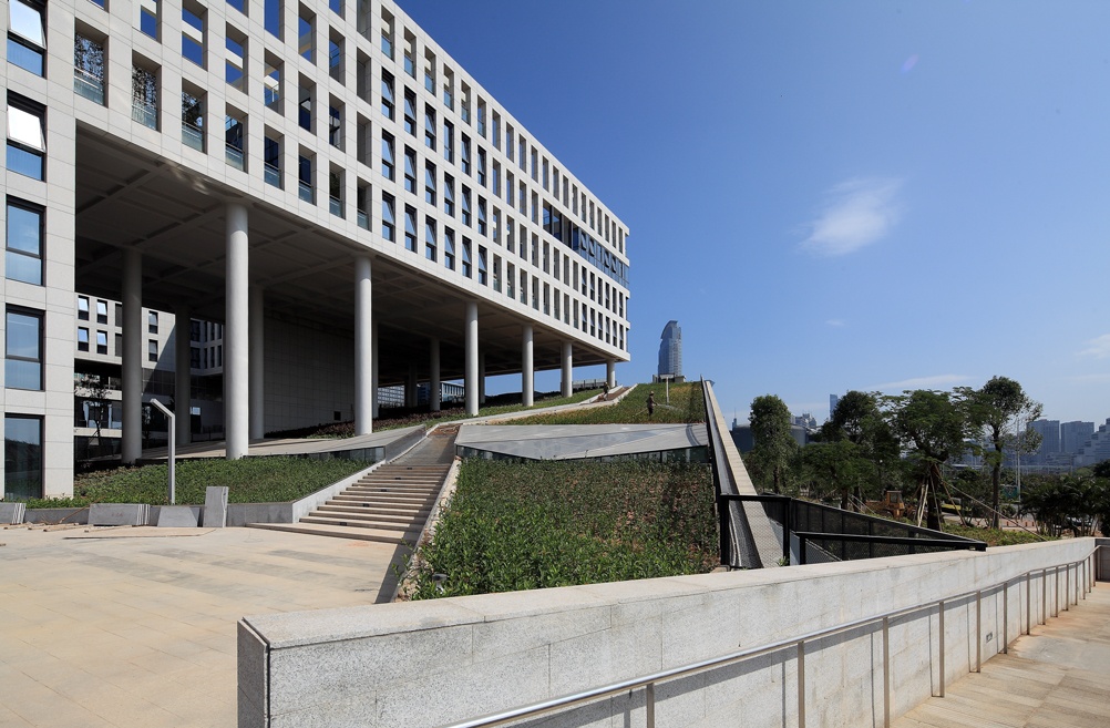 Human Resource Building Landscape Design Stairs to Roof Garden