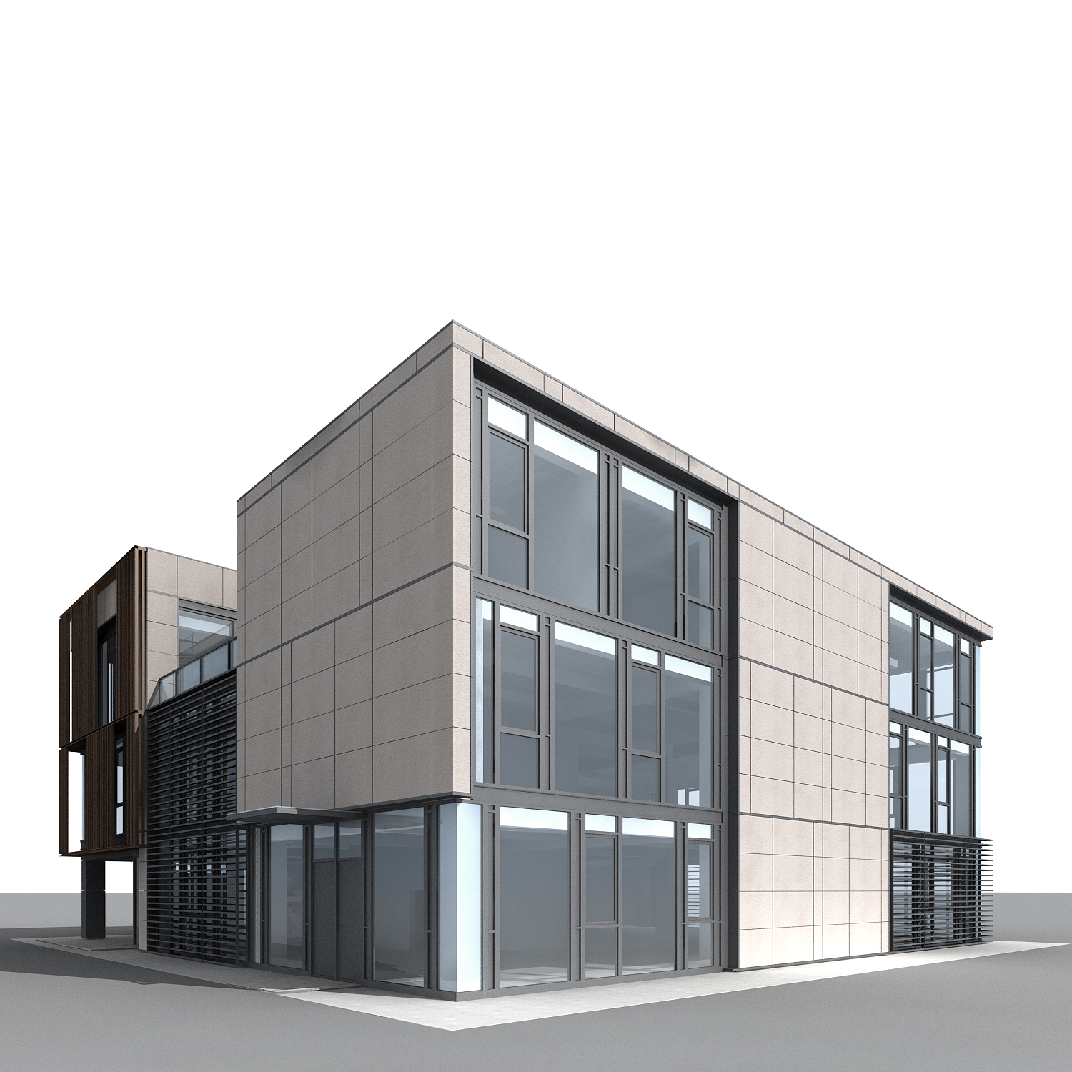 Tian’an Qingdao Officpark detailed 3d Model in the planning stage